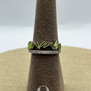 Bomb Party August Bday "Love me True" in Rhodium size 8